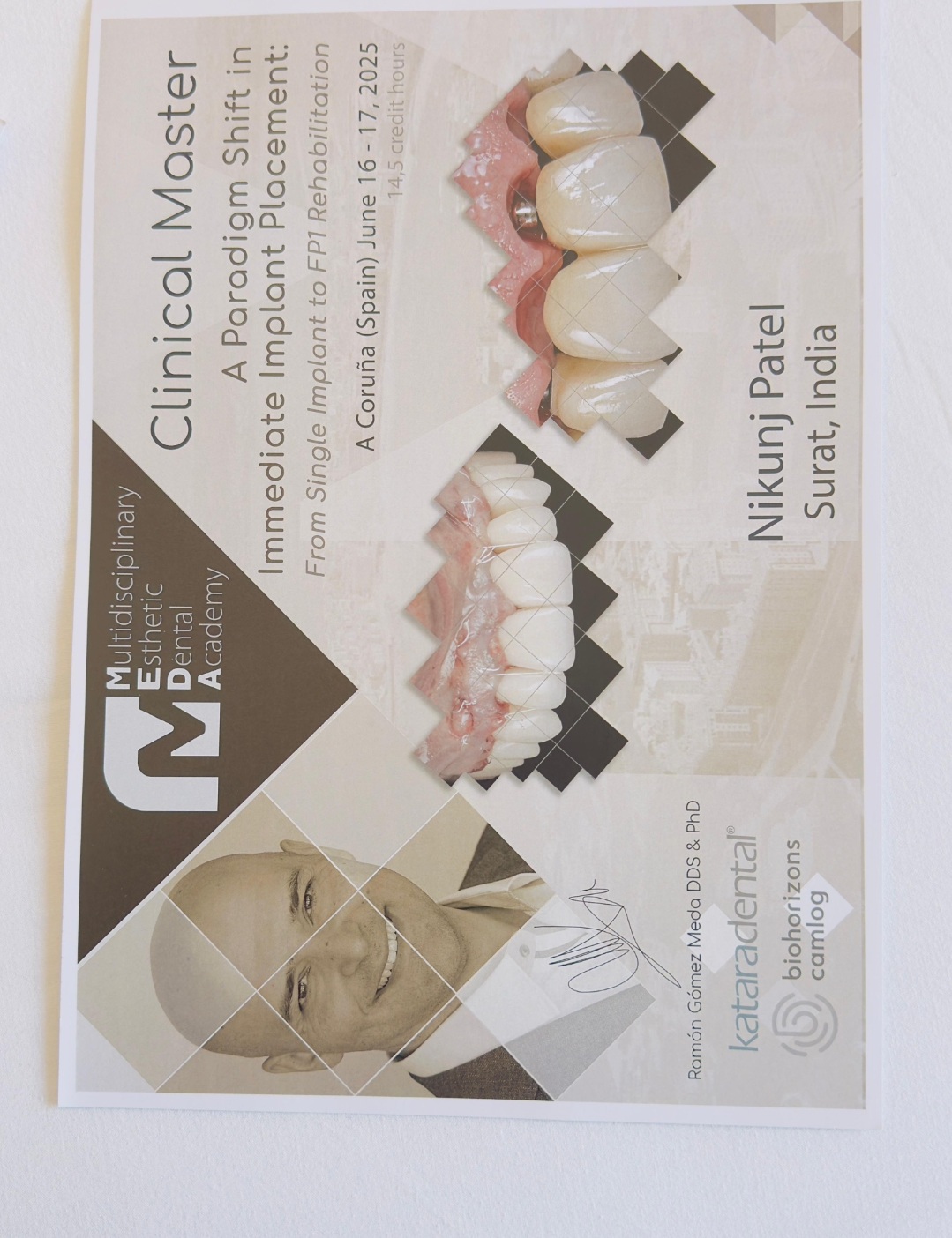 Clinical Master — Immediate Implant Placement — A Coruña, Spain 2025