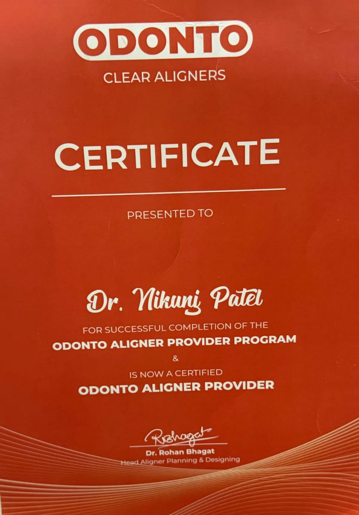 Odonto Clear Aligners Certified Provider — Dr. Nikunj Patel